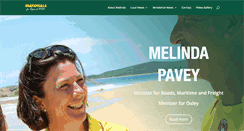 Desktop Screenshot of melindapavey.com.au